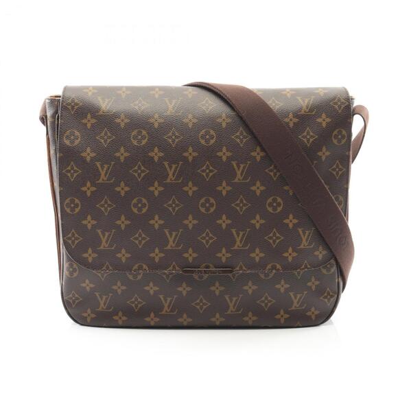 LOUIS VUITTON Brown Monogram Coated Canvas Messenger Shoulder Bag